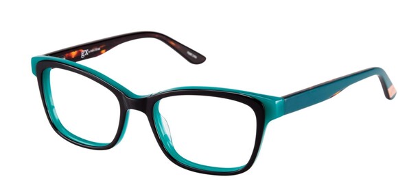 NEW GX By Gwen Stefani GX002 Navy on Green Eyeglasses 50mm with GX Case